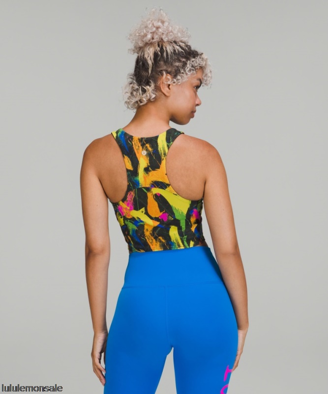 Lululemon Damen DELULU306 | Beleben Training Tank Top Unterton Schwarz Multi
